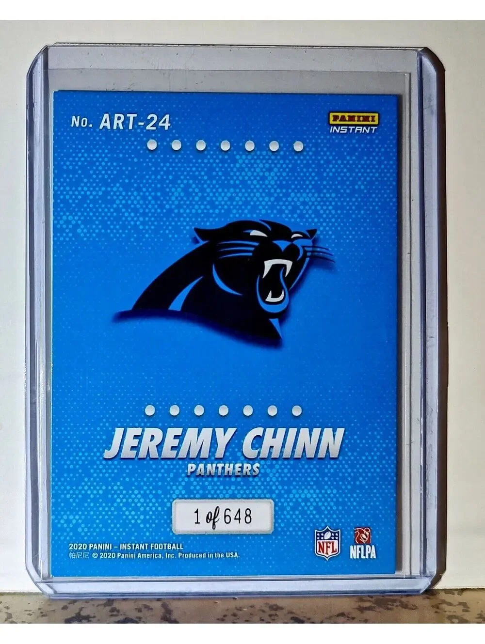 Jeremy Chinn 2020 Panini All-Rookie Team NFL #24 Card 1 of 648 Carolina Panthers